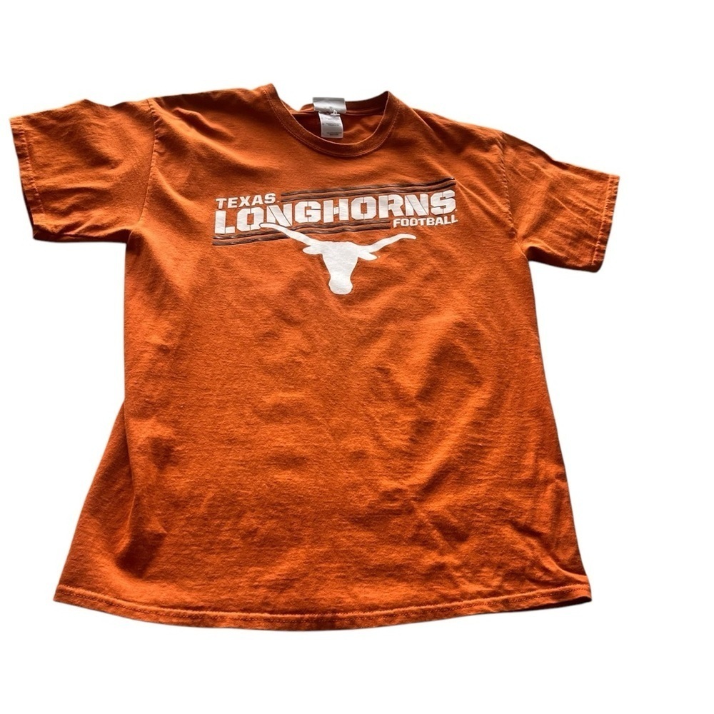 Vintage Texas Longhorns Football Tee Shirt Large Orange